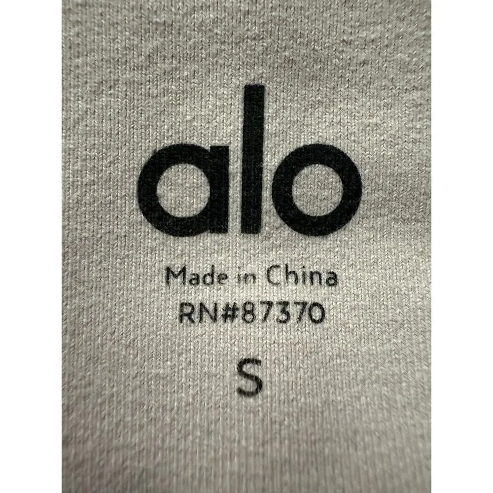 Alo Yoga High Waist Coast Capri Leggings Mesh Size Small Smoky Quartz